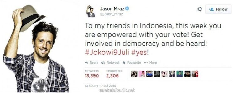 Twitter Screen shot - Jason Mraz Twitter Screen shot - Jason Mraz